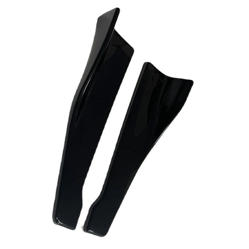 48CM UNIVERSAL GLOSS BLACK SIDE SKIRT EXTENSION SET