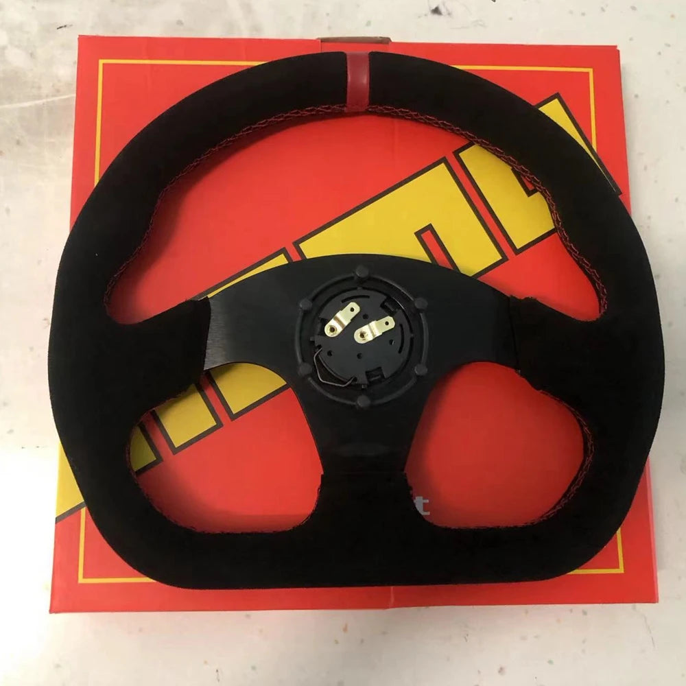 Alcantara racing steering wheel - momo