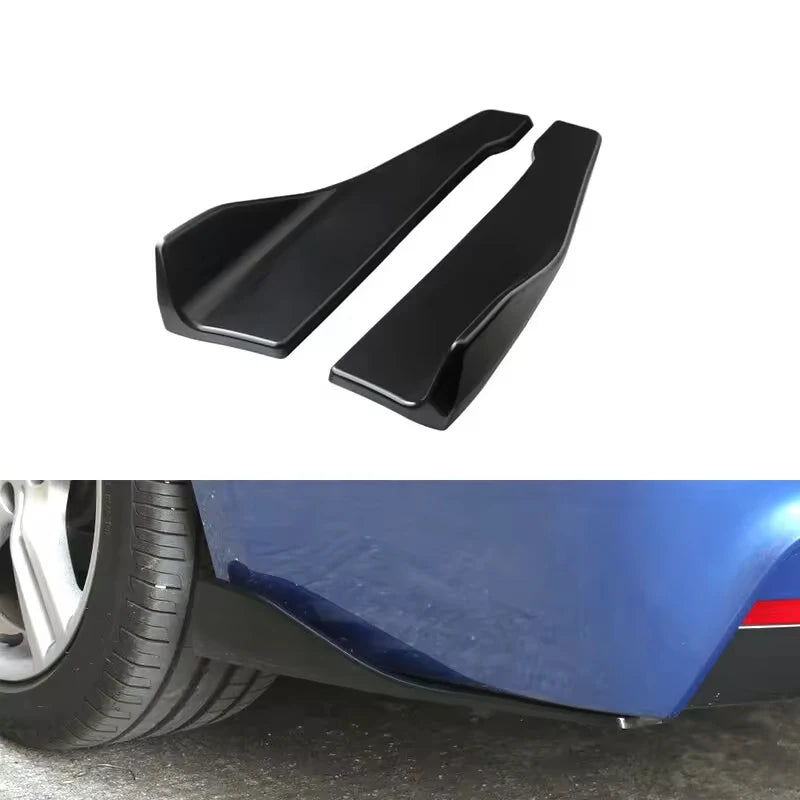 48CM UNIVERSAL GLOSS BLACK SIDE SKIRT EXTENSION SET