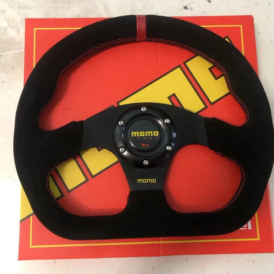 Alcantara racing steering wheel - momo