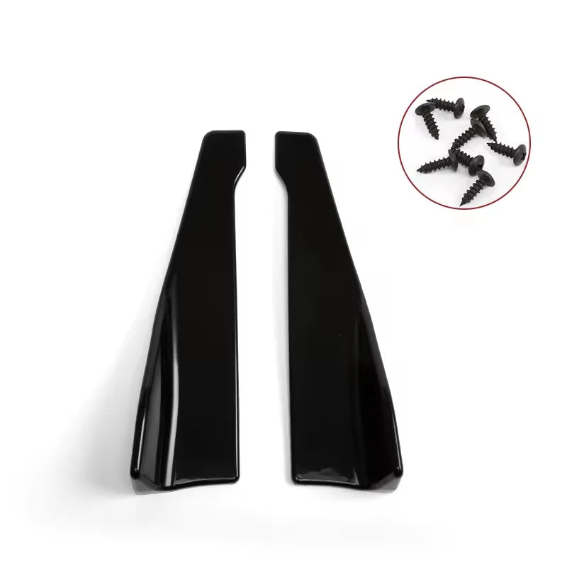 48CM UNIVERSAL GLOSS BLACK SIDE SKIRT EXTENSION SET