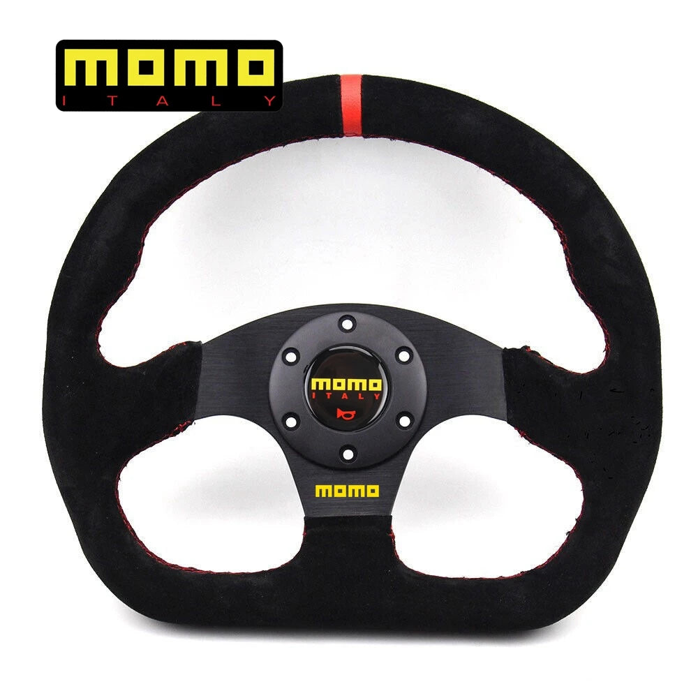 Alcantara racing steering wheel - momo